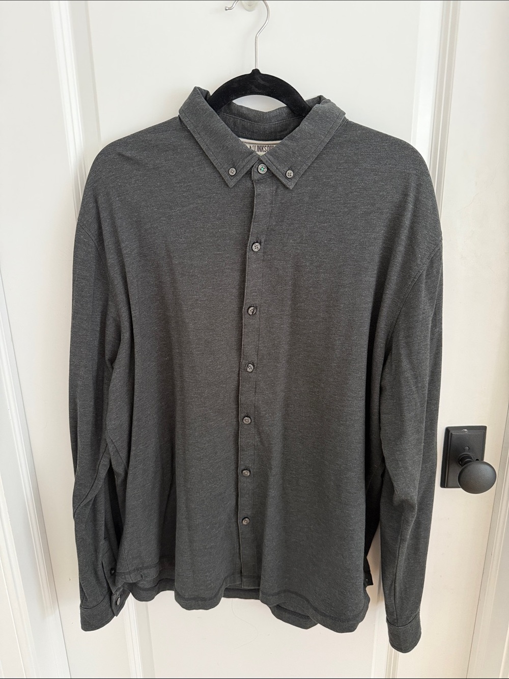 Linksoul Tempus Fugit knit button down shirt